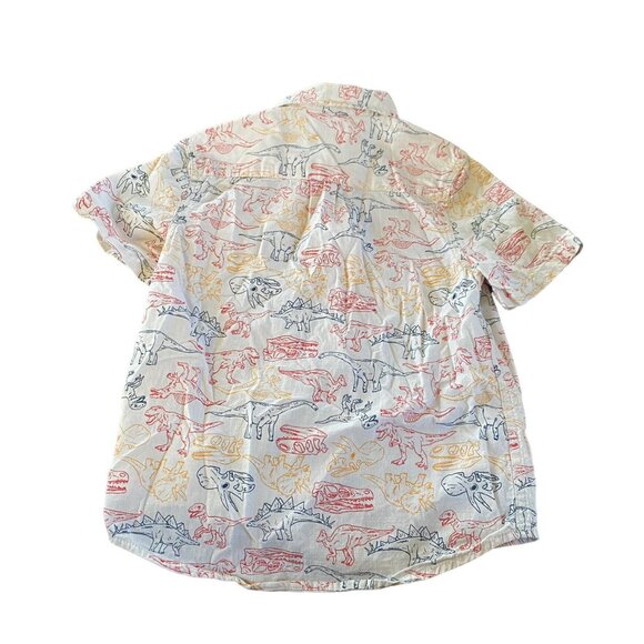 Cat & Jack Dinosaur Button Down Shirt Size S 6/7 - Picture 4 of 4